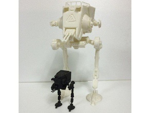 star wars at-st la robotique comme-saint figure starwars 3d print model - Mito3D
