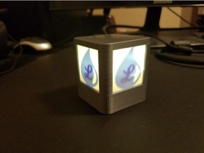 light box monogram display decor tealight holder 3d print model - Mito3D