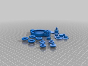 manivela clampon peristaltismo bomba 3d impressão 3d print model - Mito3D