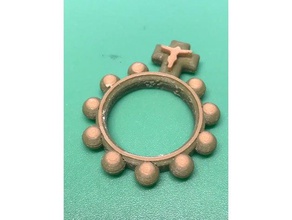 finger rosary rings cross religion faith religious 3d print model - Mito3D
