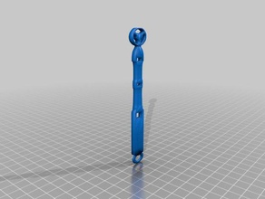 antiga chave de fenda sônica 2d arte 3d print model - Mito3D