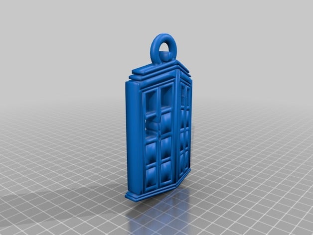 tardis 2d sanat 3D print model - Mito3D