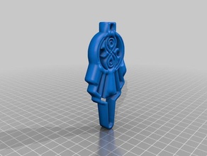 tardis key 2d art 3d print model - Mito3D