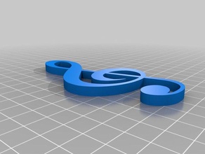 clef de sol 3d l'impression 3d print model - Mito3D