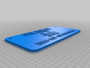 zona contaminada i segni loghi personalizzato 3d print model - Mito3D