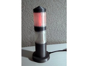 zuurstoklamp kule sinyal lambası elektronik endüstriyel çok led wemos d1 mini 3d print model - Mito3D