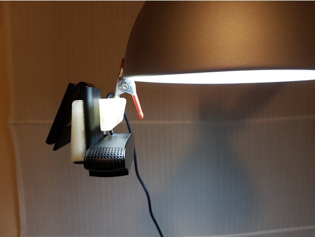 kanca t web kamerası kayıt klavye Genius spot kamera webcam tutucu akış destek 3D print model - Mito3D