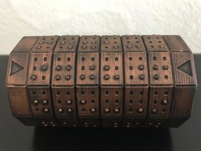 braille blindenschrift números de código projeto cryptex mazebox quebra-cabeças 3d print model - Mito3D