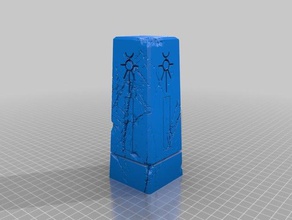 necron obelisco edifícios estruturas wh40k 3d print model - Mito3D