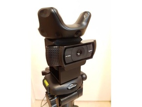 pro-trépied htc vive tracker logitech c920 webcam de la caméra mont support trépied pour appareil photo adaptateur titulaire 3d print model - Mito3D