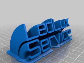 ledlux service office customized 3d print model - Mito3D