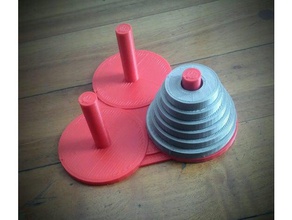 torre hanoi games tower 3d print model - Mito3D