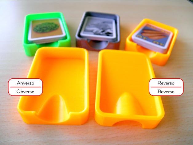 individual card tray catan hare tortoise cards toy game accessories boardgame boardgames board pieces settlers 3D print model - Mito3D