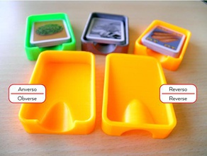 individual card tray catan hare tortoise cards toy game accessories boardgame boardgames board pieces settlers 3d print model - Mito3D