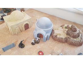 lothal farm house building star wars legione hobby terreno 3d print model - Mito3D
