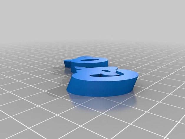 özelleştirilmiş iamburnys benim isim Anahtarlık keyfob v2text 3D print model - Mito3D
