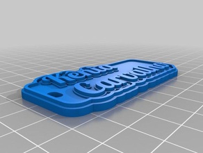 k&ecircnia carvalho llaveros personalizado 3d print model - Mito3D