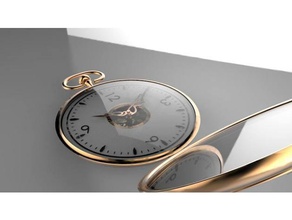montre de poche art l'horloge fonderie les engins engrenages l'histoire bijoux mecanique mécanique gousset noble le temps 3d print model - Mito3D