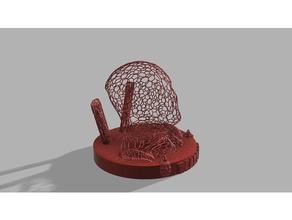 deadpool voronoi 3d printing print bust design 3d print model - Mito3D