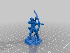 rodrigo elf denizci heykeller archer okçuluk karakter dd fantezi heykelcik gdr jeux rulo marin minyatür şahsiyet rpg masa oyunu üstü token warhammer 3d print model - Mito3D