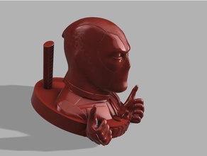 deadpool revisited 2 3 d drucken bust 3d print model - Mito3D