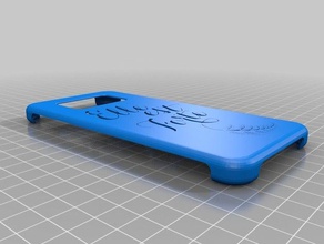 elle est forte 3d printing case galaxy s8 pochette samsung glaxy 3d print model - Mito3D