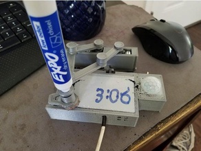 trama termometro orologio expo scalpello penna parti la robotica arduino creato freecad l'elettronica fatto di plotter a titolare plotclock 3d print model - Mito3D
