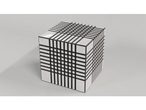 9x9 bump cube puzzles rubiks twisty puzzle 3d print model - Mito3D