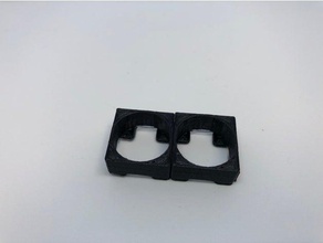 18650 battery holder spacer electronics case cover 3d print model - Mito3D