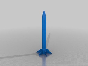 louco foguete hobby personalizado 3d print model - Mito3D
