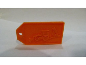 tag backhoe vehicles 3d print model - Mito3D