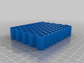 my customized honeycomb generator 10x10 biology 3d print model - Mito3D