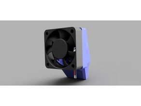 monoprice mini fan duct upgrade 40mm 3d printer parts 3dprinter cooling hotend mods select 3d print model - Mito3D