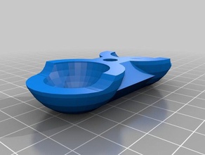 round-a-monte 40 mm wo dado trappola gadget personalizzato 3d print model - Mito3D
