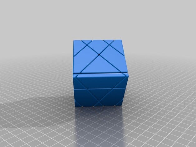 mulino a vento di asse cubo i puzzle personalizzato 3D print model - Mito3D