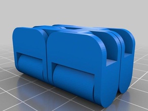 hybrid four piece cube mechanical toys fidget tinkercad 3d print model - Mito3D