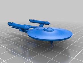 star trek tos-style nx class 2 versions vehicles enterprise starship 3d print model - Mito3D