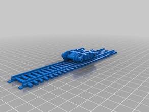 warhammer 40k train system 3 axl bogie mechanical toys model 3d print model - Mito3D