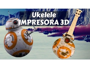 ukelele ukulele bb8 star wars music droid starwars 3d print model - Mito3D