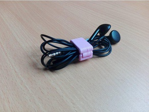 earbud clip audio anti headphone holder tangle 3d print model - Mito3D