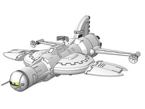 capitán futuro starship rayo actualizado modelos 70 scifi la nave espacial tv-show 3d print model - Mito3D