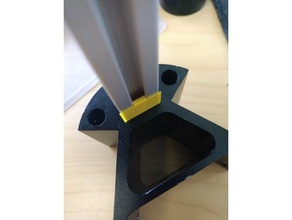 delta kossel corner rail adapter 3d printer parts anycubic plus corners 3d print model - Mito3D