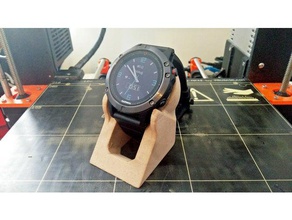 watch charging stand garmin fenix 5 organization casio g-shock gshock smartwatch wood 3d print model - Mito3D