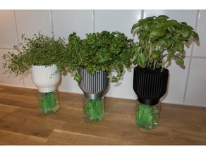 selfwatering planter decor 3d print model - Mito3D
