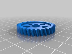 my customized parametrisches stirnrad parametric spur gear parts 3d print model - Mito3D