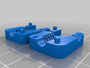 molde rj45 plug v2 partes 3d print model - Mito3D