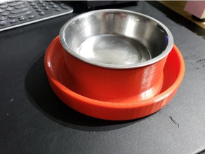 anti ant cat bowl holder pets 3d print model - Mito3D
