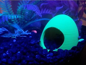 peixes de casa animais estimação aquário caverna cabana 3d print model - Mito3D