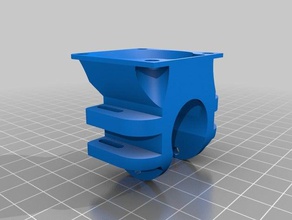 fan holdermount e3d v6 volcano printer parts mount 3d print model - Mito3D