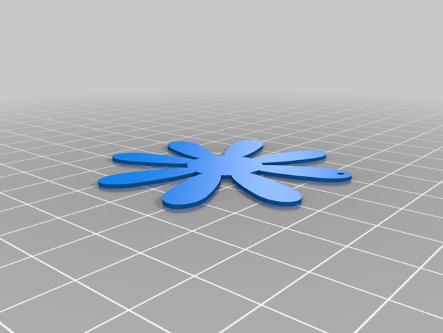 de la flor del pendiente aretes 3D print model - Mito3D
